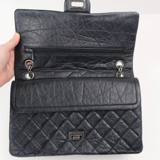 Louis Vuitton Chanel Reissue 2.55 Quilted Classic Lambskin Black Leather Bag LVBagaholic