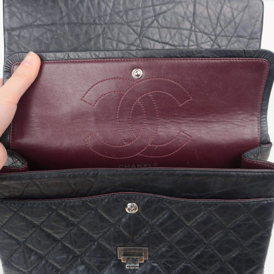 Louis Vuitton Chanel Reissue 2.55 Quilted Classic Lambskin Black Leather Bag LVBagaholic