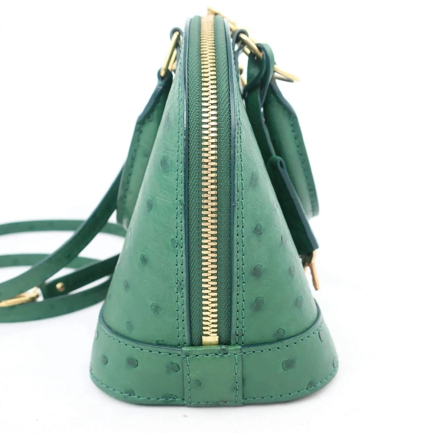 Louis Vuitton Alma BB Green Menthe Ostrich Bag – Bagaholic