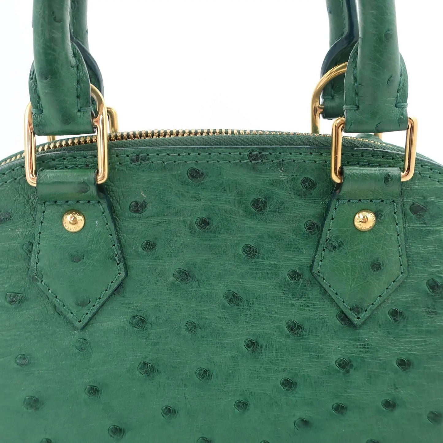 Louis Vuitton Louis Vuitton Alma BB Green Menthe Ostrich Bag LVBagaholic
