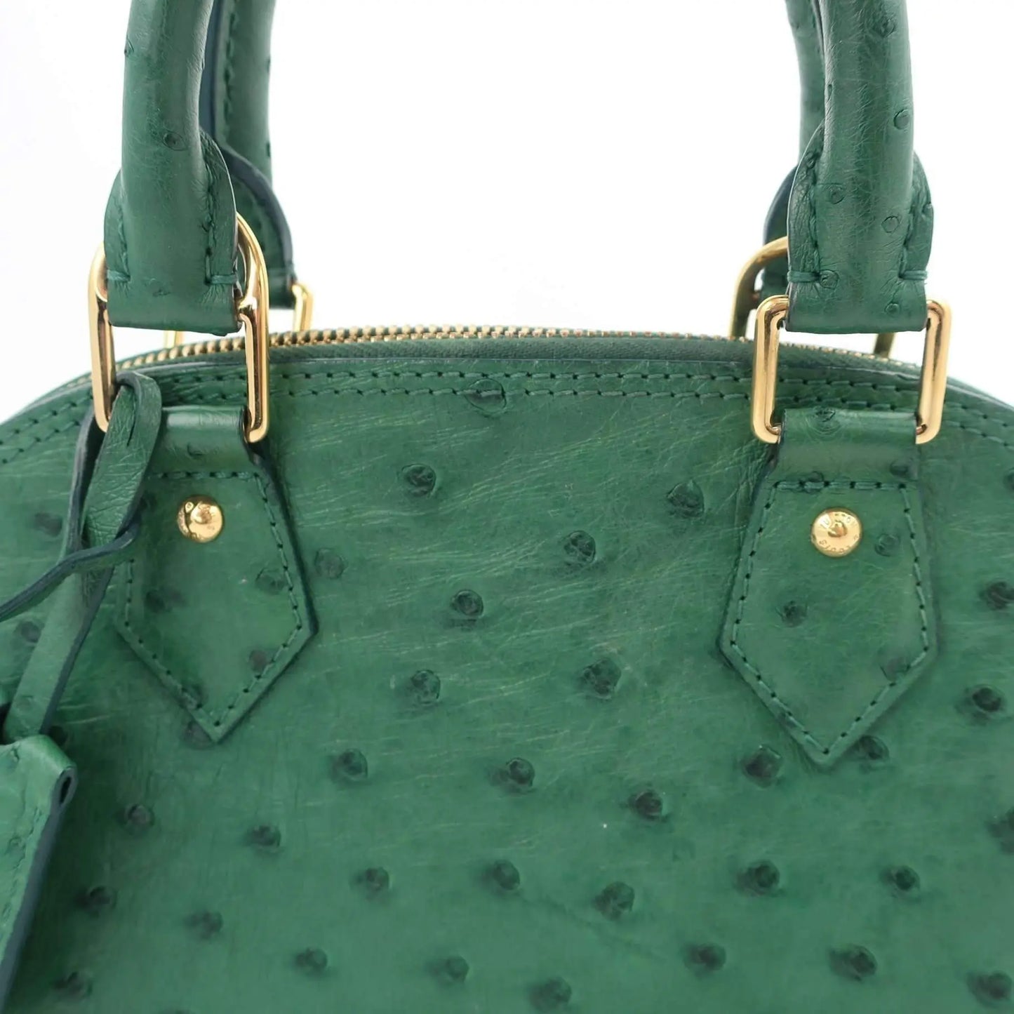 Louis Vuitton Ostrich Leather Alma Bag