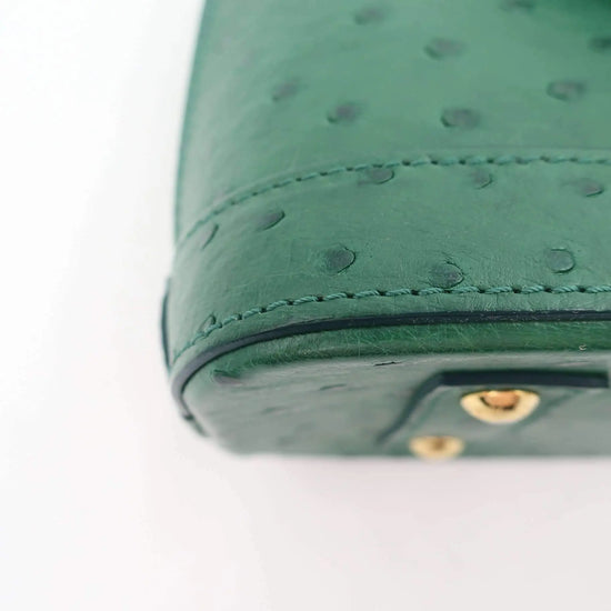 Louis Vuitton Louis Vuitton Alma BB Green Menthe Ostrich Bag LVBagaholic