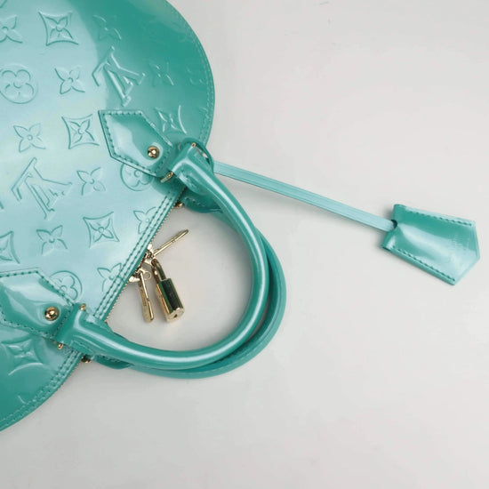 Load image into Gallery viewer, Louis Vuitton Louis Vuitton Alma PM Turquoise Vernis Bag LVBagaholic
