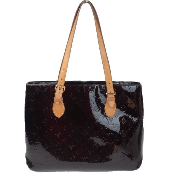 Louis Vuitton Perle Gray Monogram Vernis Leather Houston Bag., Lot #58301