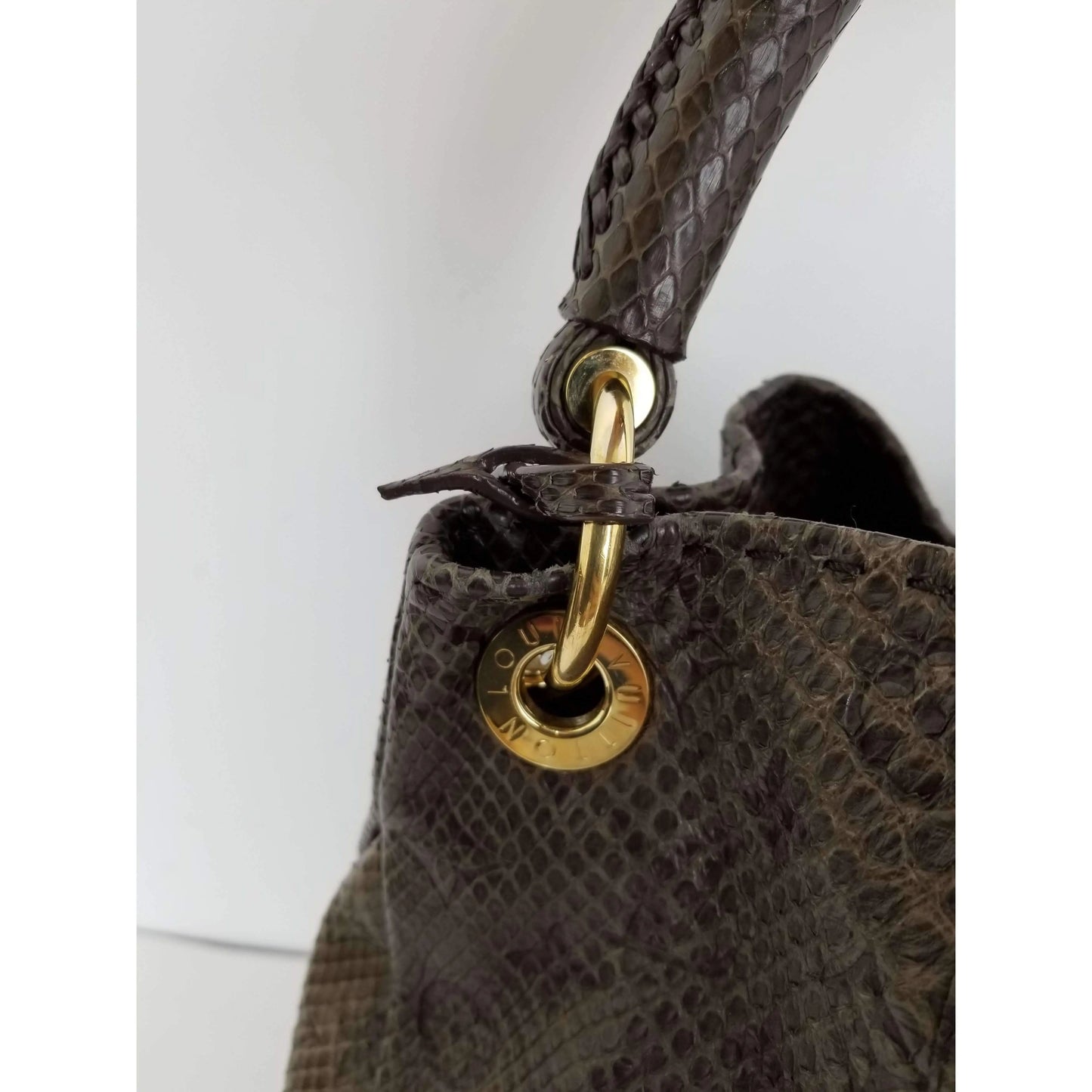 Load image into Gallery viewer, Louis Vuitton Louis Vuitton Artsy MM Python Bag LVBagaholic
