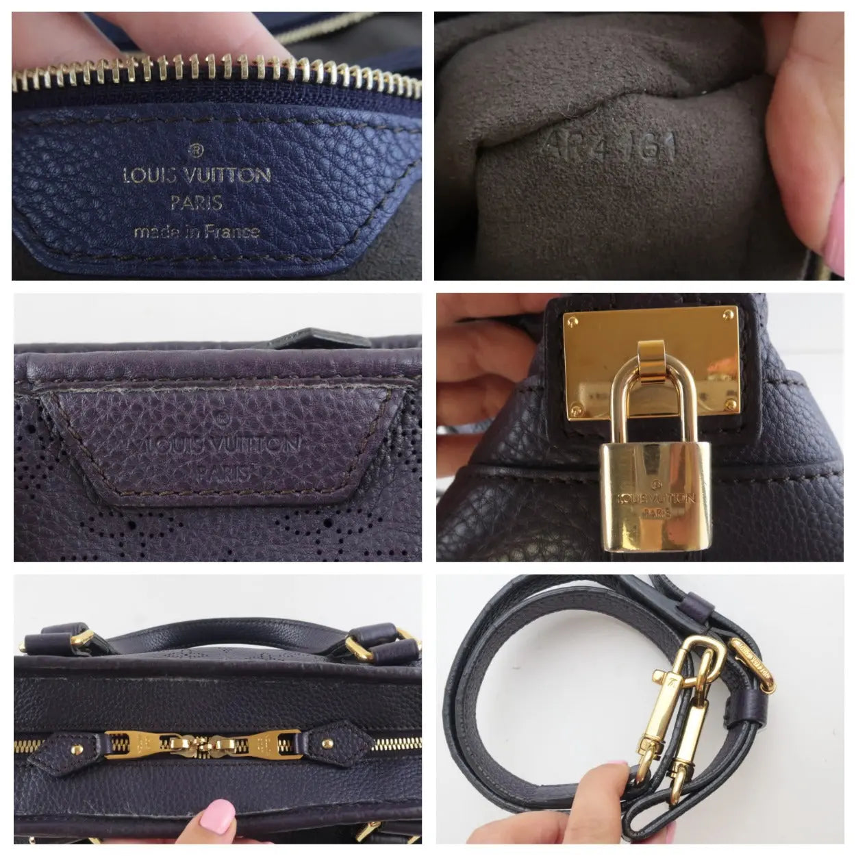 Stellar leather handbag Louis Vuitton Blue in Leather - 31319817