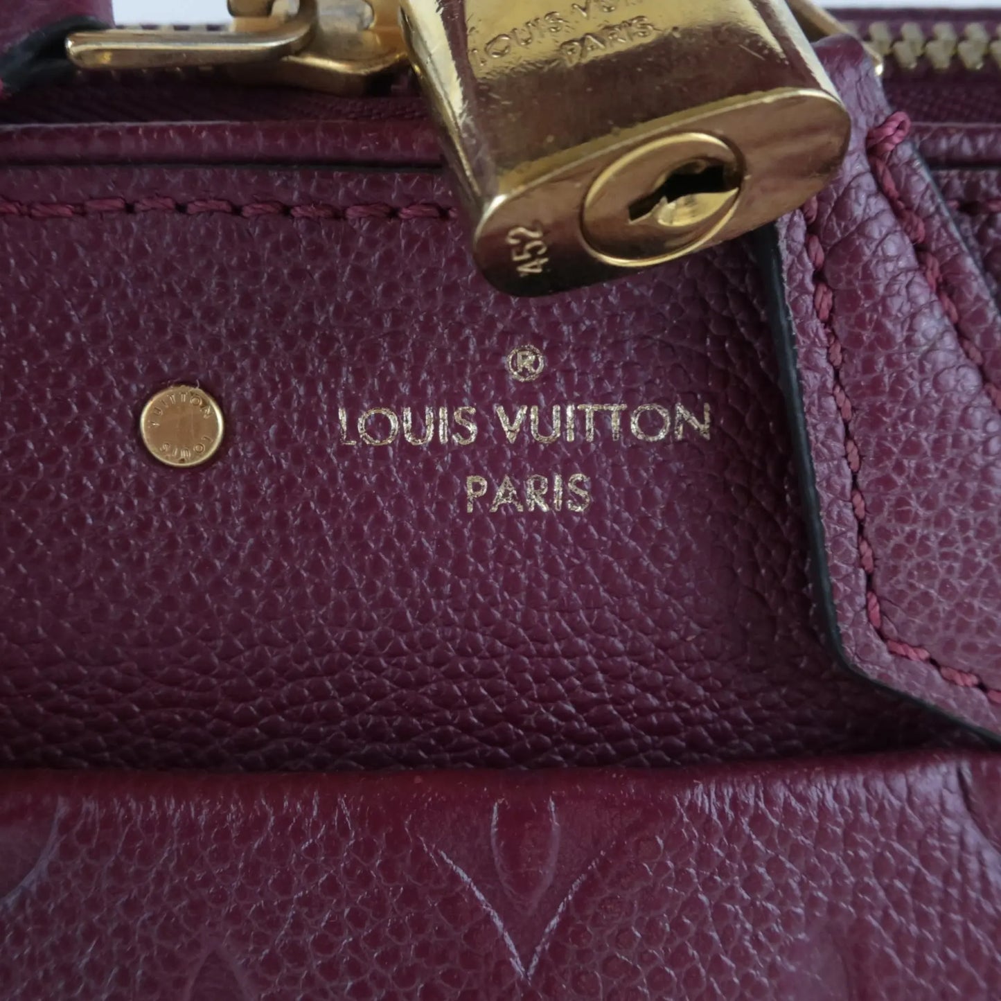 Louis Vuitton Monogram Empreinte Speedy 30 Bandouliere Aurore at