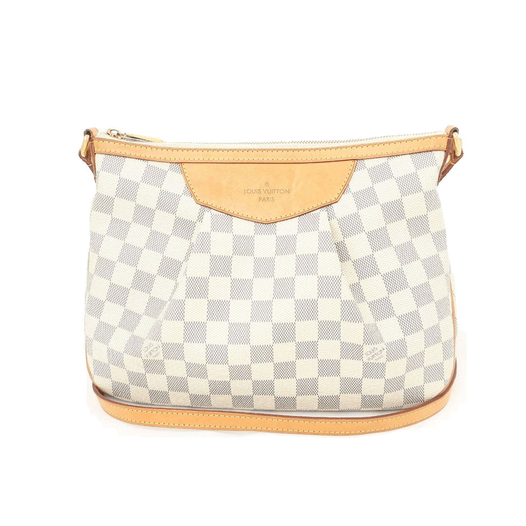 Louis Vuitton Damier Azur Siracusa PM White