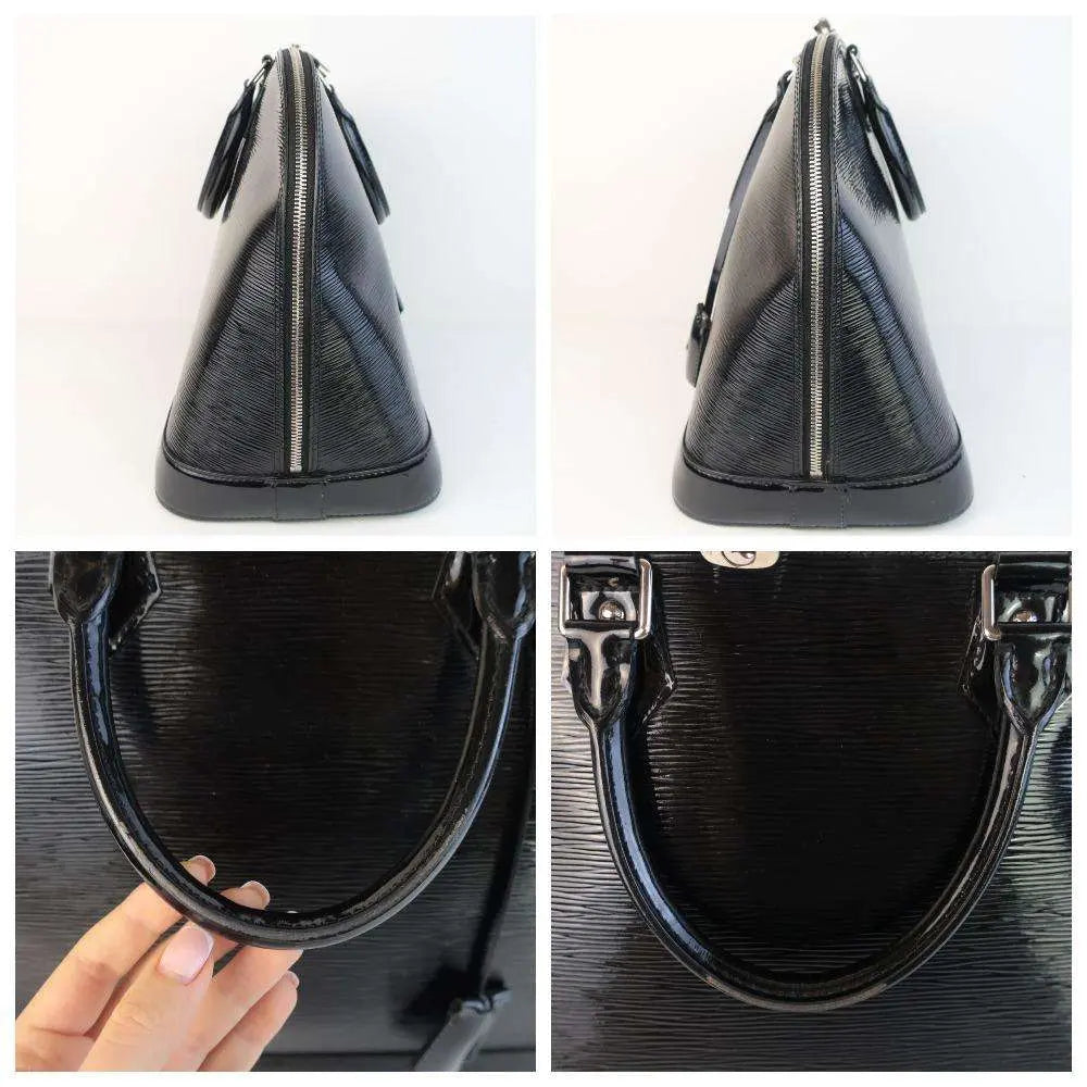 Louis Vuitton Black Epi Electric Leather Alma MM Bag (556) – Bagaholic