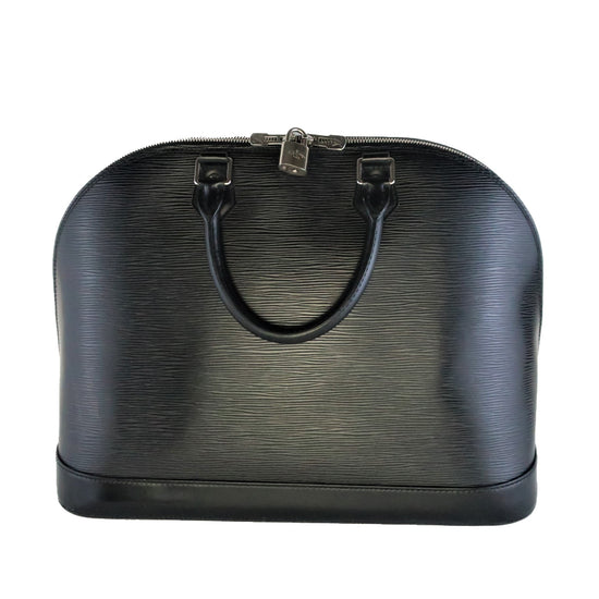 Louis Vuitton Louis Vuitton Black Epi Leather Alma MM Bag LVBagaholic