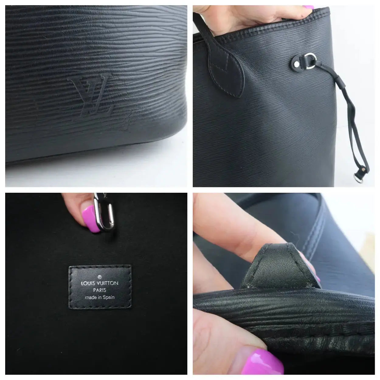 Louis Vuitton Epi Leather Neverfull MM - Black Totes, Handbags - LOU776645