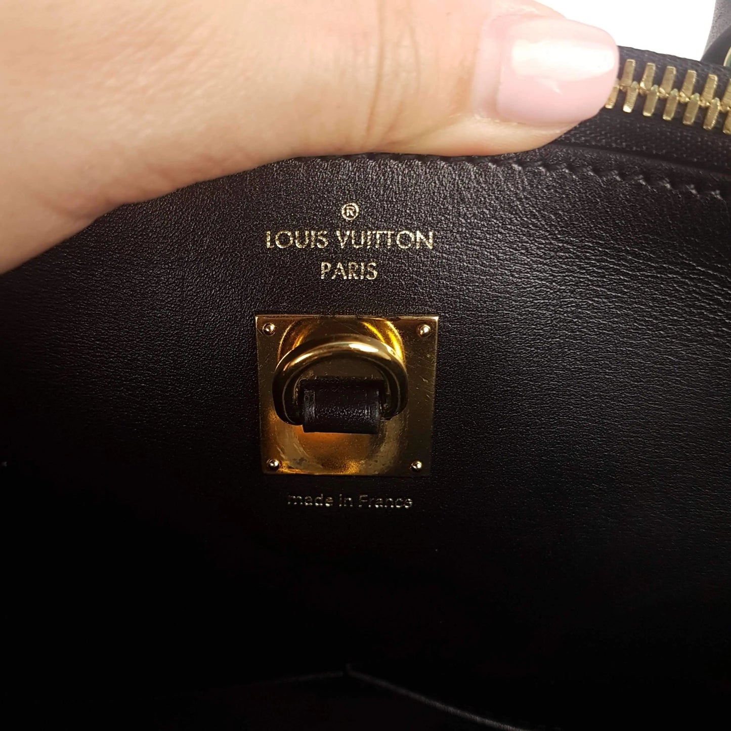 Louis Vuitton Bicolor Leather City Steamer Bag M42496 Black Pony