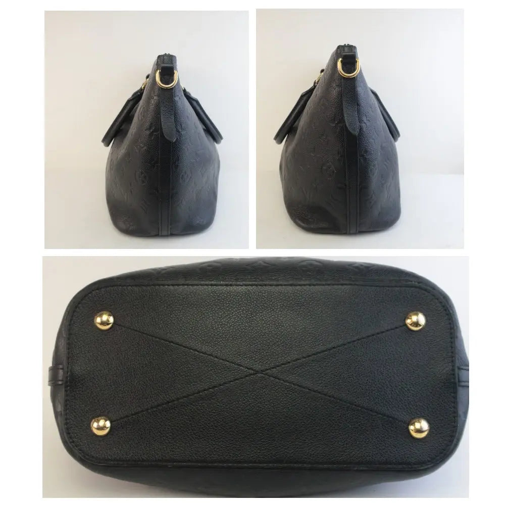 Louis Vuitton - Authenticated Mazarine Handbag - Leather Black Plain for Women, Good Condition