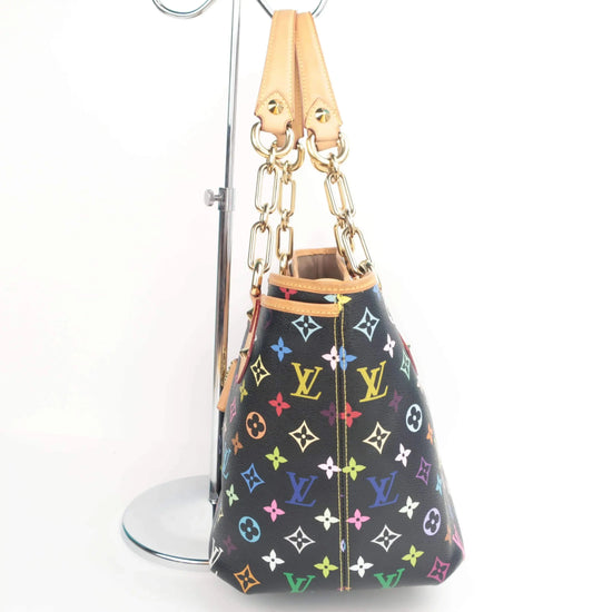 Louis Vuitton Louis Vuitton Black Monogram Multicolore Annie MM Tote Bag LVBagaholic