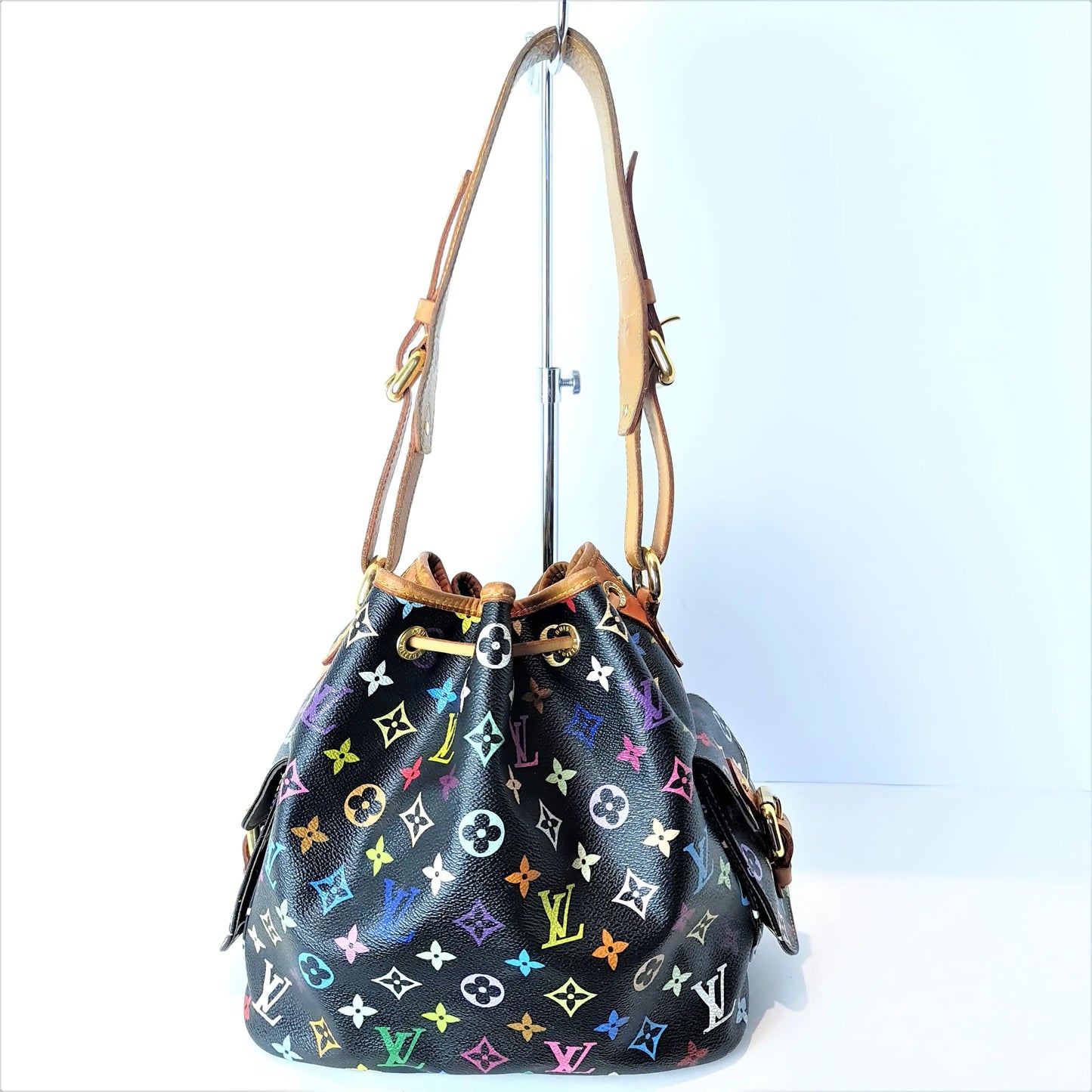 Louis Vuitton Monogram Multicolore Petit Noe - Black Bucket Bags, Handbags  - LOU640127