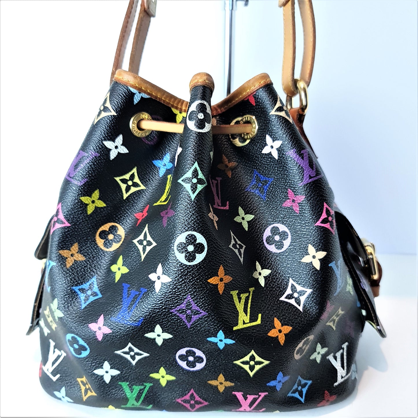 Louis Vuitton Monogram Multicolore Petit Noé - Black Bucket Bags, Handbags  - LOU752255