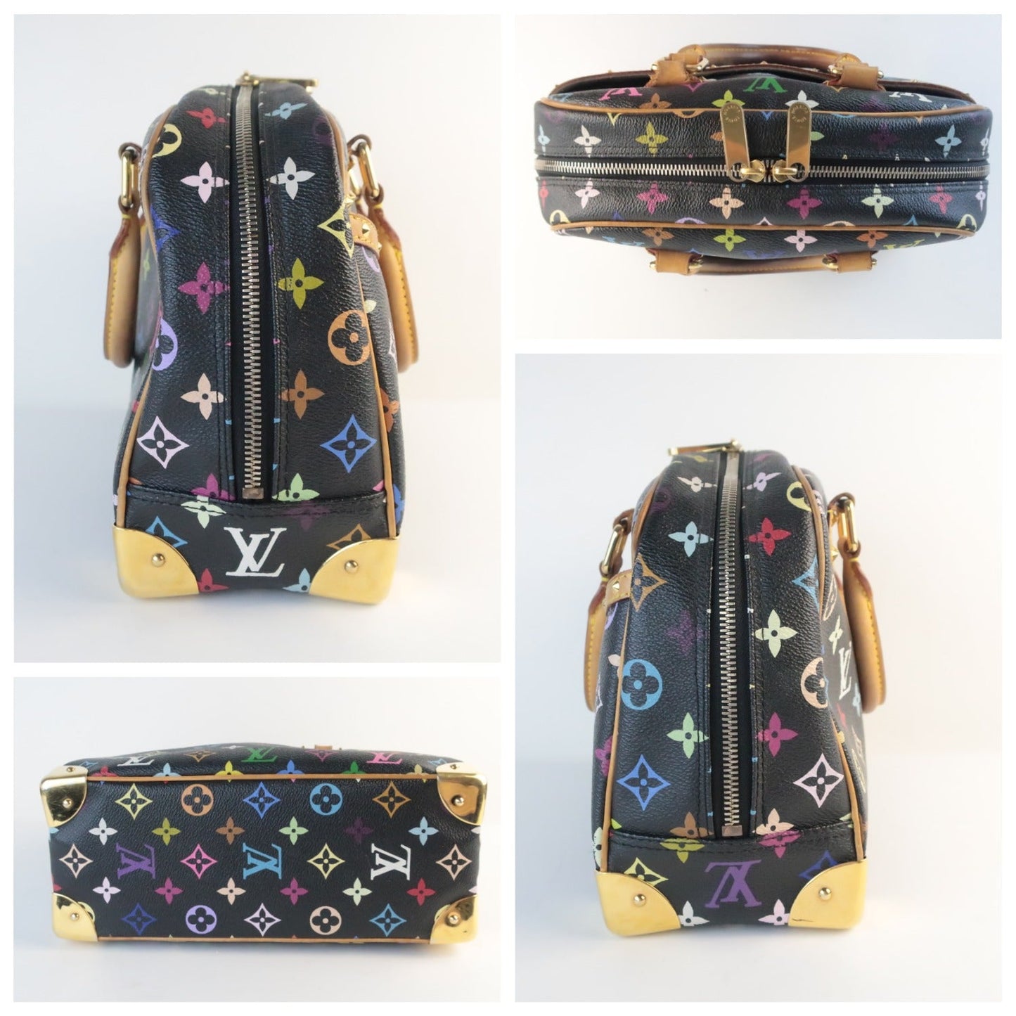 Louis Vuitton Black Monogram Multicolore Trouville Bag – Bagaholic