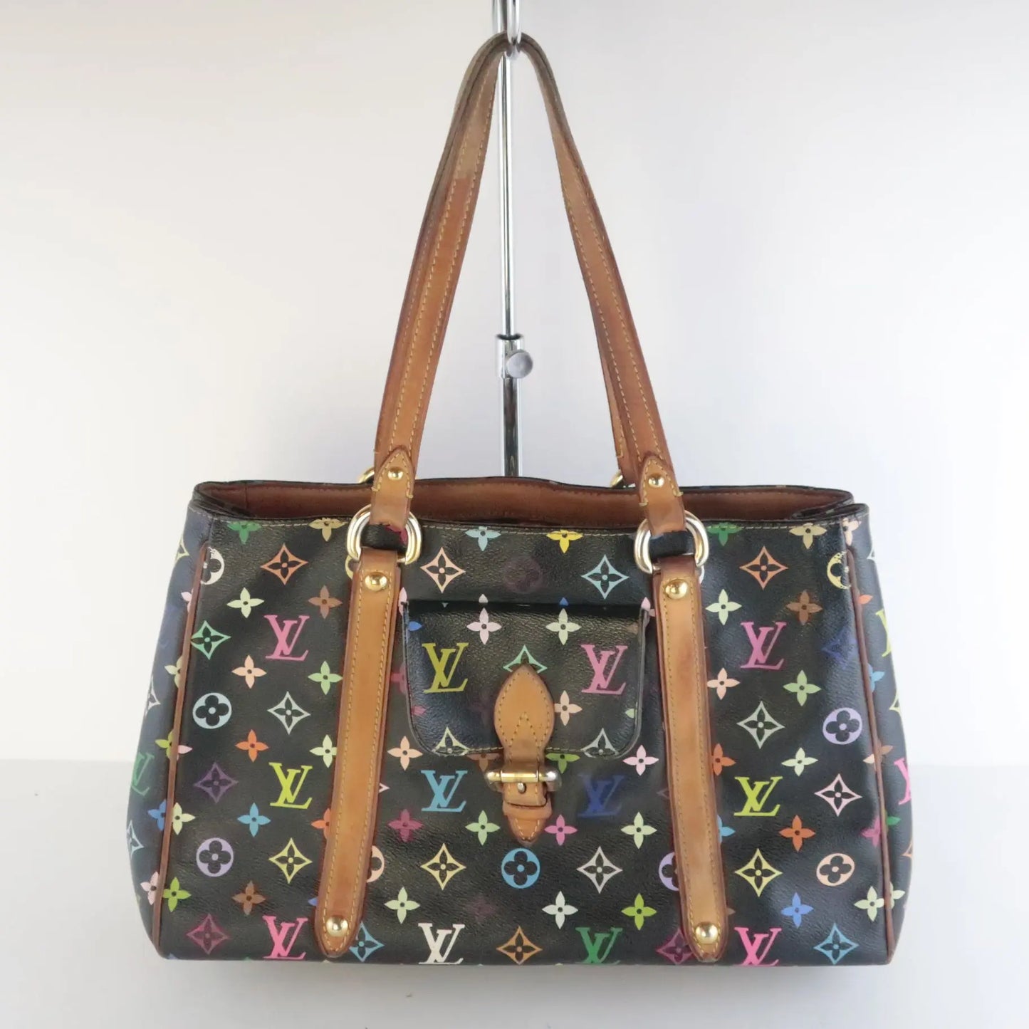Louis Vuitton Black Multicolor Aurelia MM Tote Bag – Bagaholic