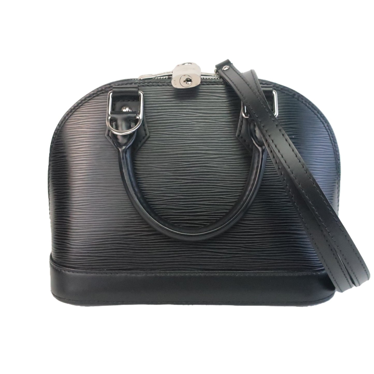 Cargar imagen en el visor de la galería, Louis Vuitton Louis Vuitton Black Noir Epi Alma BB Crossbody Bag LVBagaholic
