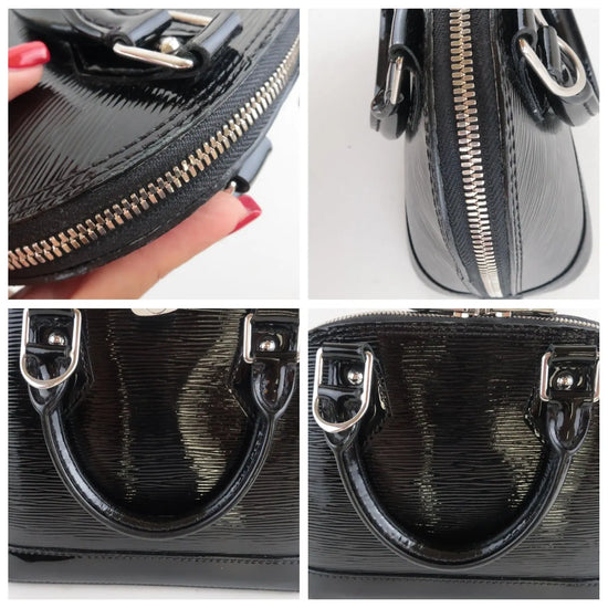 Louis Vuitton Louis Vuitton Black Noir Epi Electric Alma BB Bag LVBagaholic