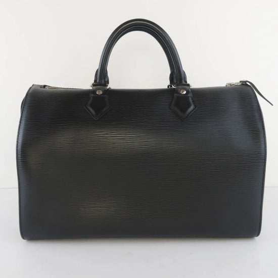 Load image into Gallery viewer, Louis Vuitton Louis Vuitton Black Noir Epi Vintage Speedy 35 Bag (733) LVBagaholic
