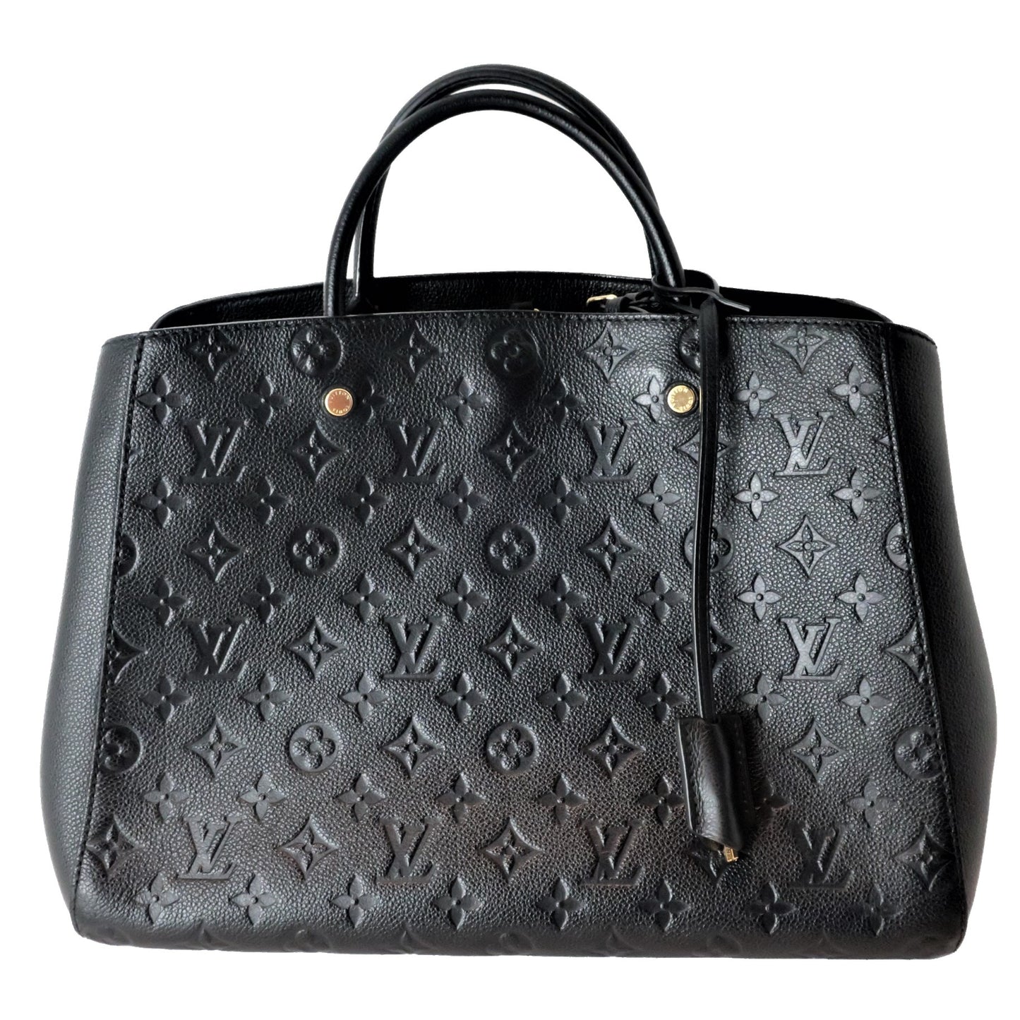 Louis Vuitton Louis Vuitton Black/Noir Monogram Empreinte Montaigne GM bag (781) LVBagaholic