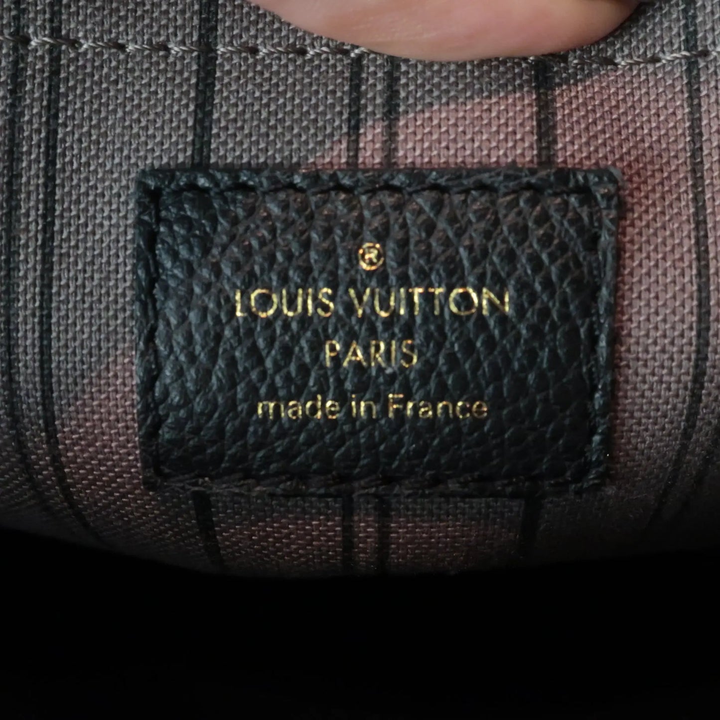 Louis Vuitton Empreinte Montaigne GM Black LV Purse Brand New