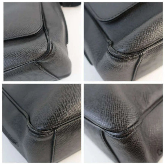 Cargar imagen en el visor de la galería, Louis Vuitton Louis Vuitton Black Taiga Roman MM Messenger Bag LVBagaholic
