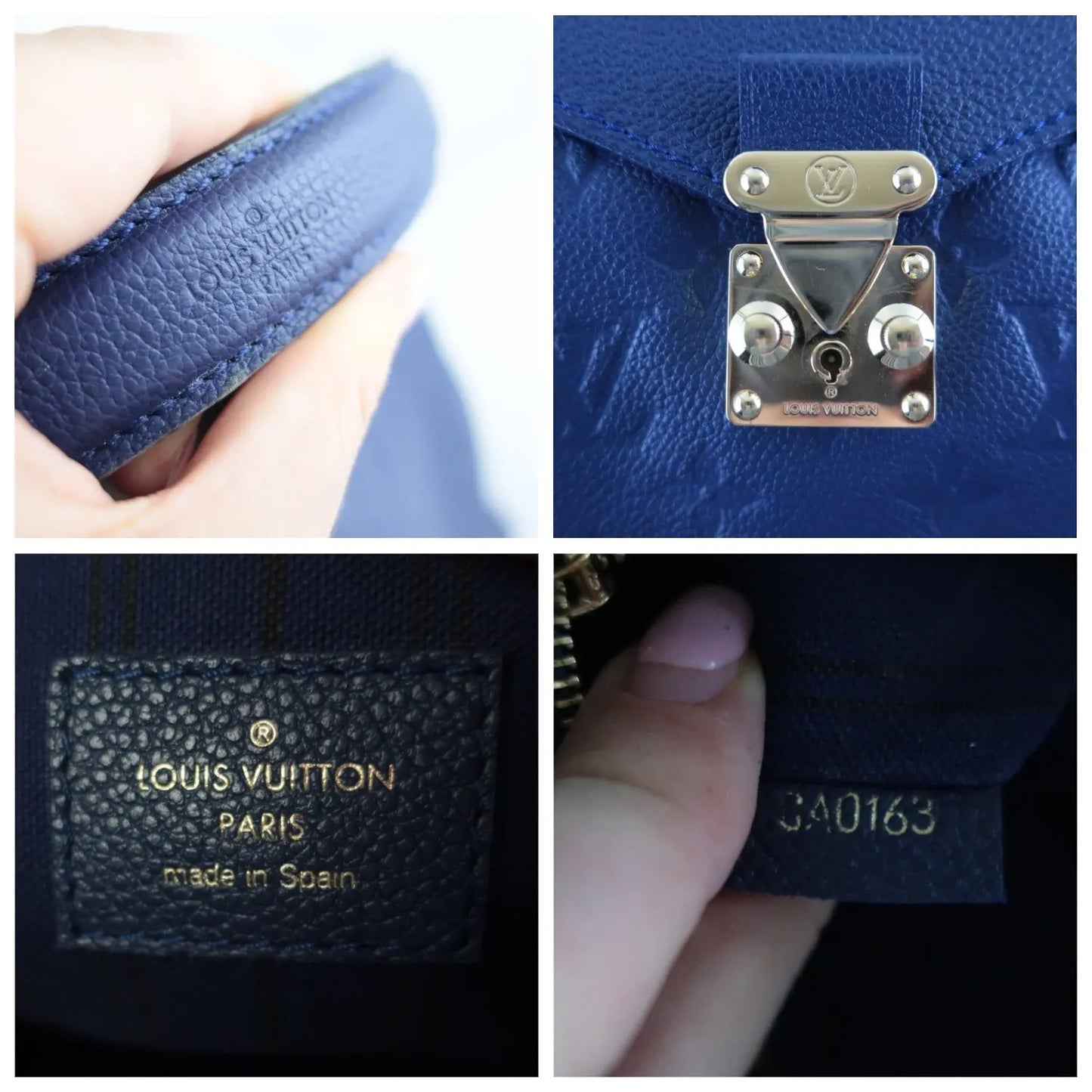 Louis Vuitton Louis Vuitton Blue Monogram Empreinte Metis Hobo Bag LVBagaholic