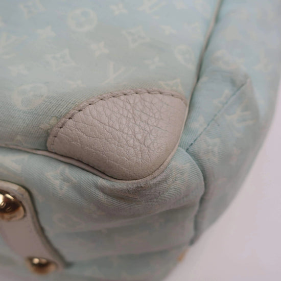 Louis Vuitton Louis Vuitton Blue Monogram Mini Lin Diaper Bag with diaper board LVBagaholic