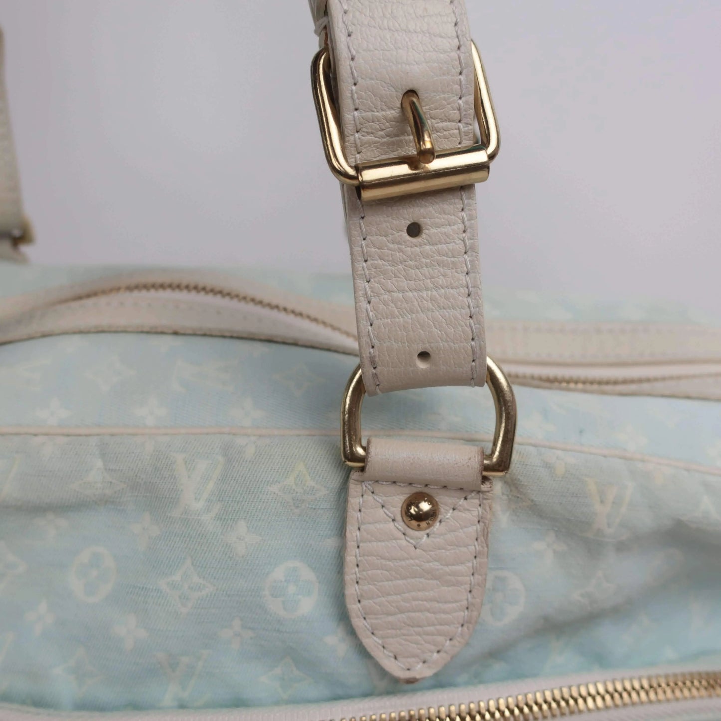 Louis Vuitton Light Blue Monogram Mini Lin Canvas Diaper Bag