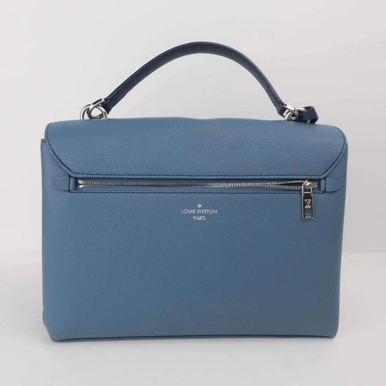 Cargar imagen en el visor de la galería, Louis Vuitton Louis Vuitton Blue Pebbled Leather Mylockme 2018 Bag LVBagaholic
