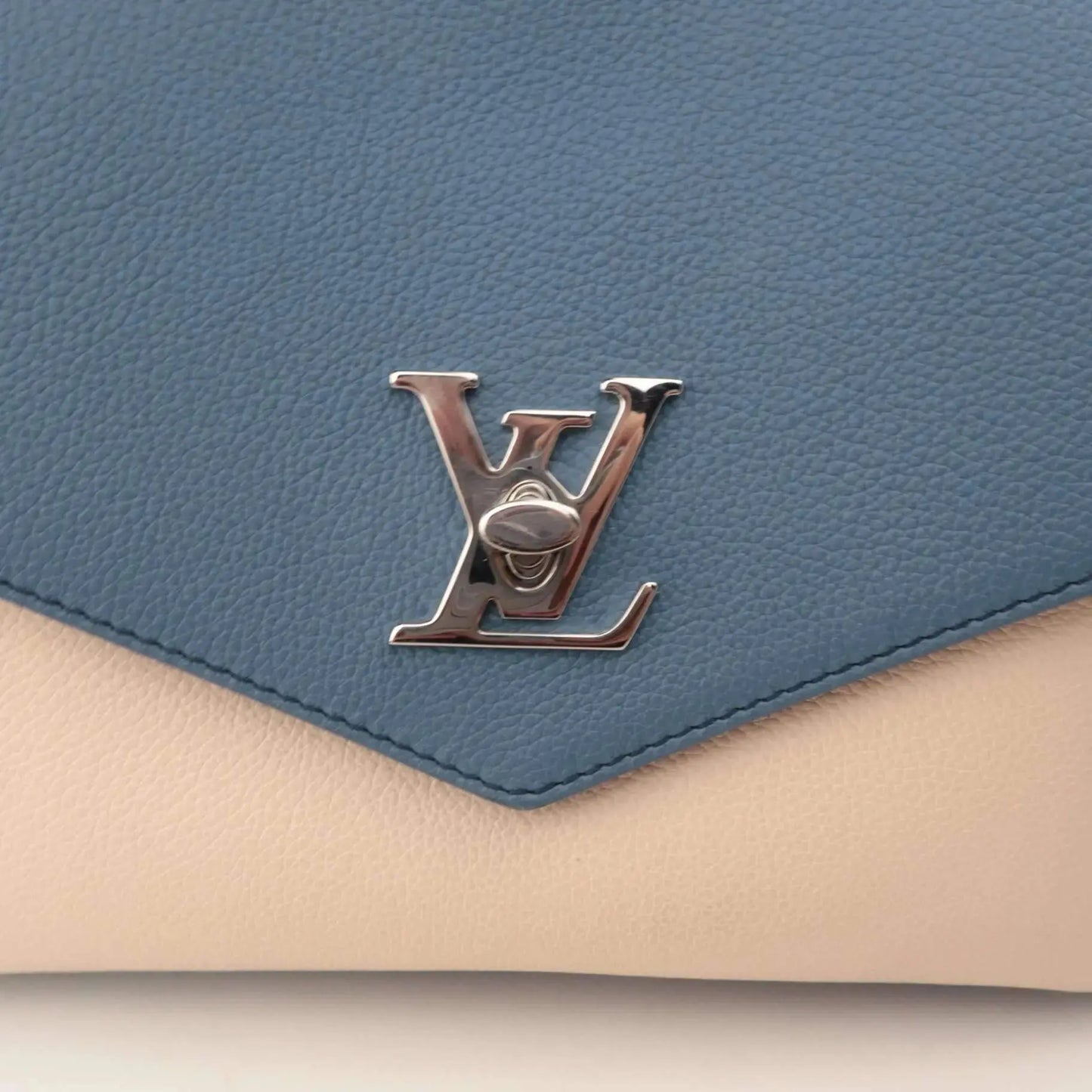 Louis Vuitton Blue Pebbled Leather Mylockme 2018 Bag – Bagaholic