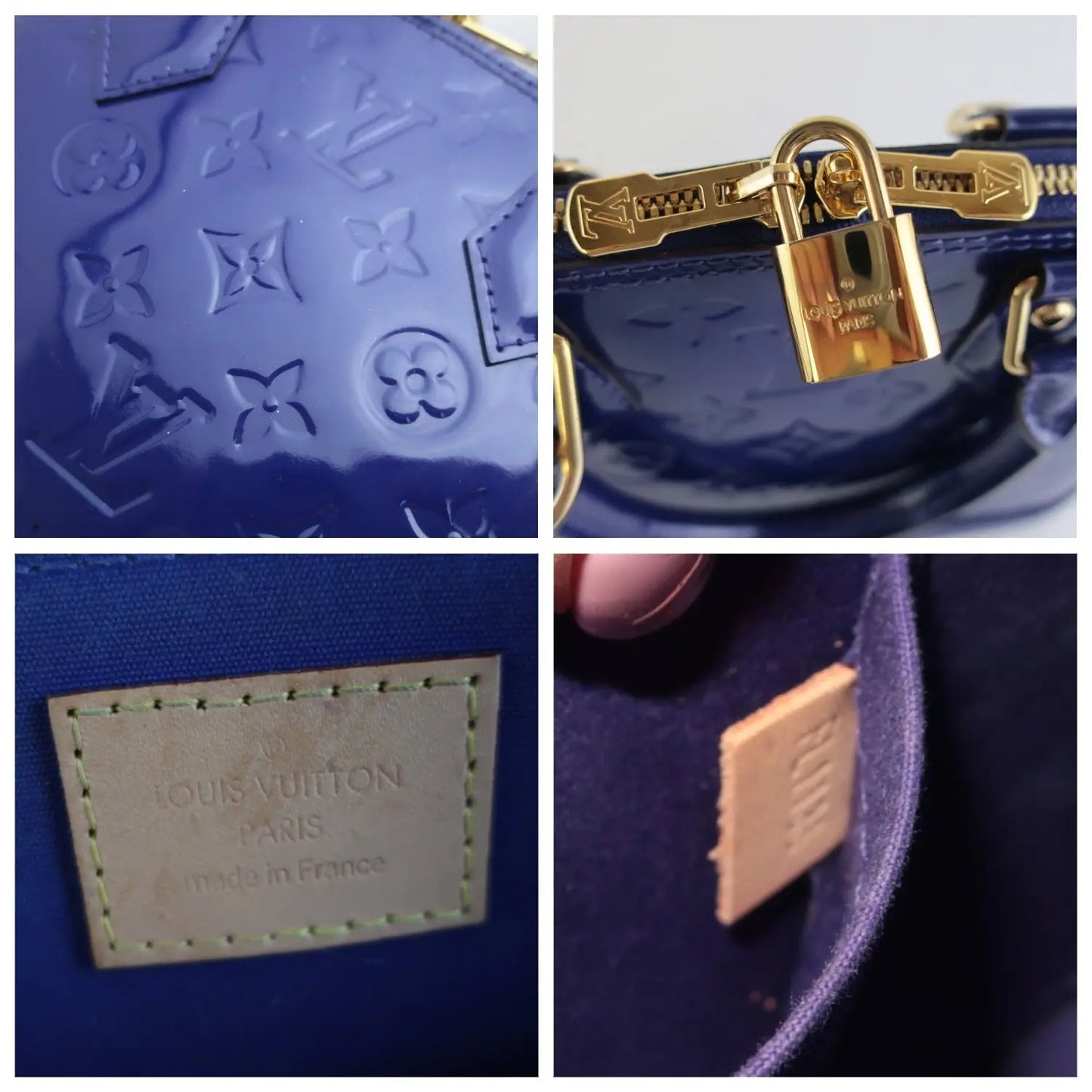 Louis Vuitton Epi Alma Bb Blueberry 354022