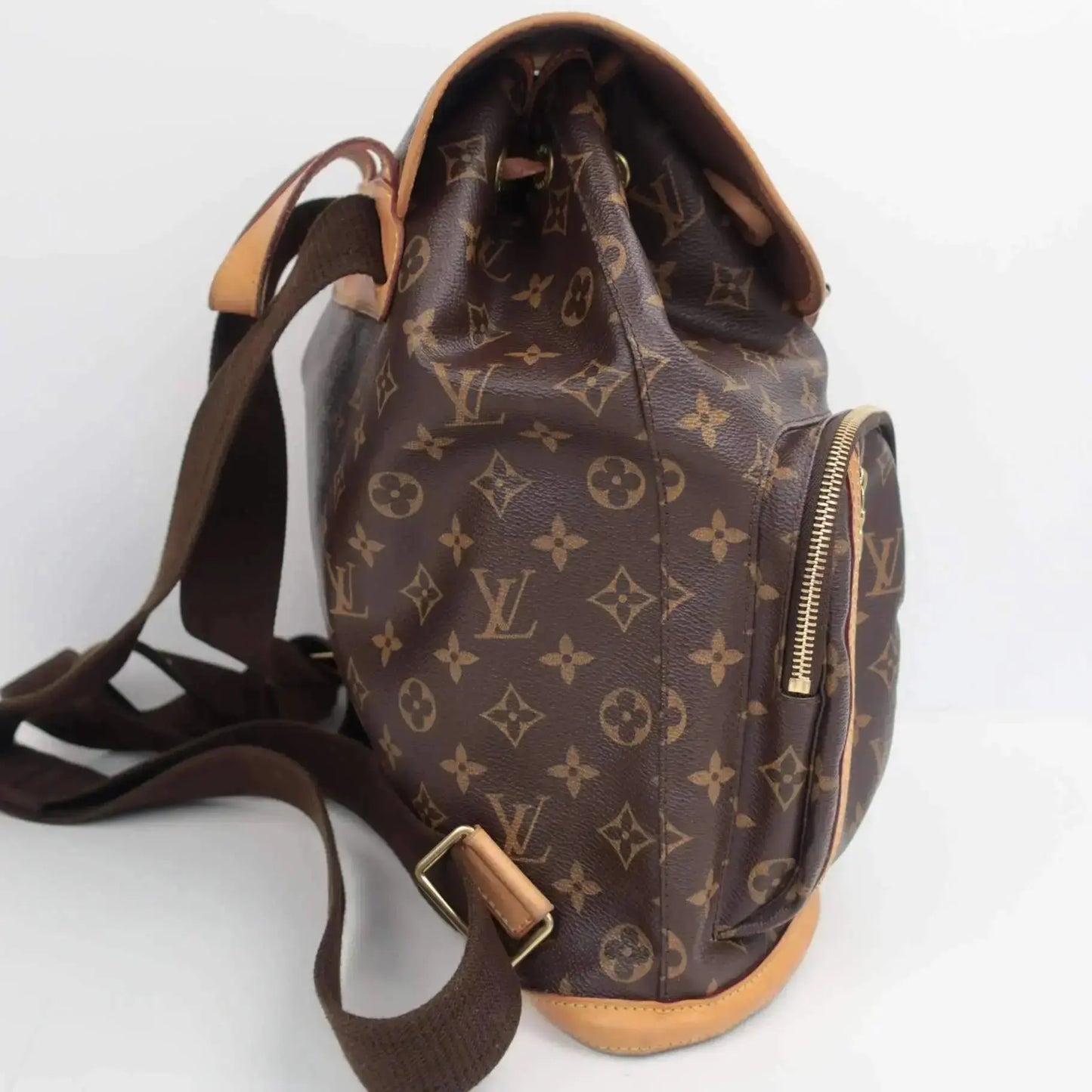louis vuitton backpack bosphore monogram brown Savonches a flat top handle Bosphore Backpack Monogram