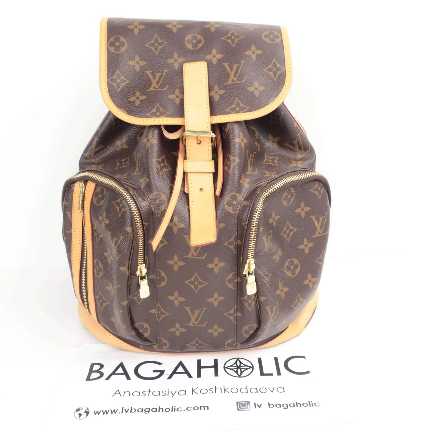 Louis Vuitton Bosphore Monogram Canvas Backpack Bag – Bagaholic