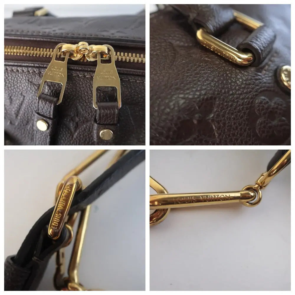 Speedy bandoulière leather crossbody bag Louis Vuitton Brown in