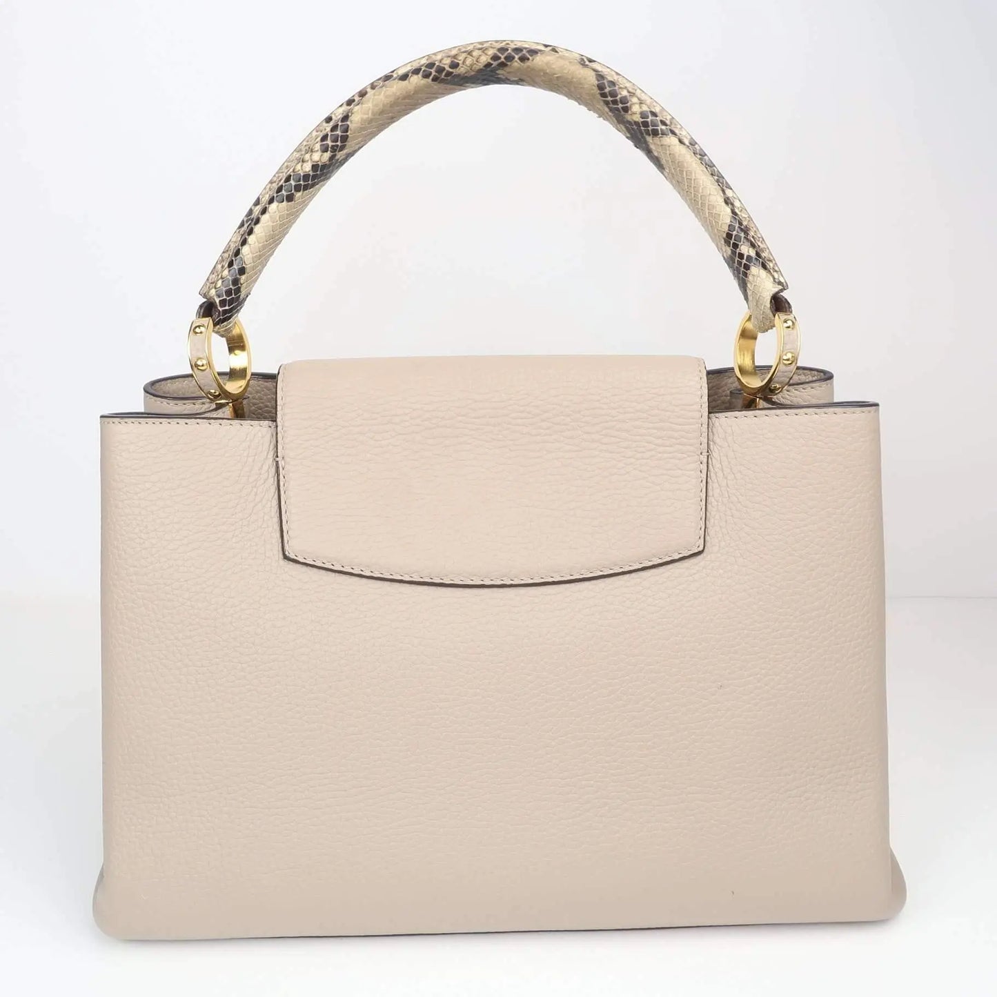Louis Vuitton Capucines Taurillon Leather Python Galet PM Bag