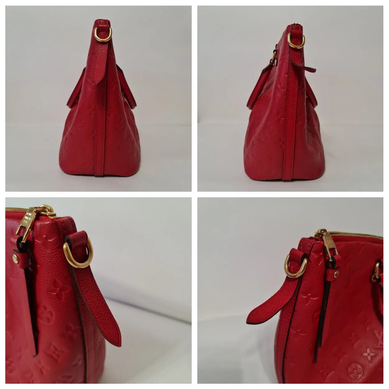 Louis Vuitton Monogram Empreinte Twice Bag in Red Leather ref