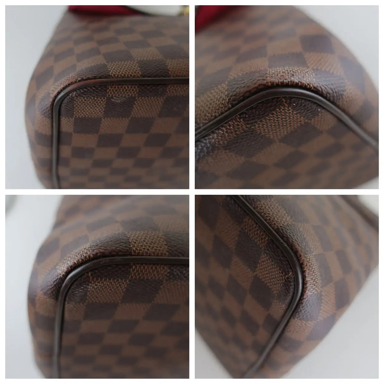 Authentic Louis Vuitton Damier Ebene Bergamo GM Shoulder bag EXCELLENT