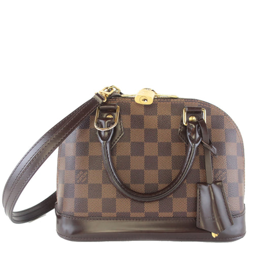 Louis Vuitton - Authenticated Alma Bb Handbag - Leather Brown for Women, Very Good Condition
