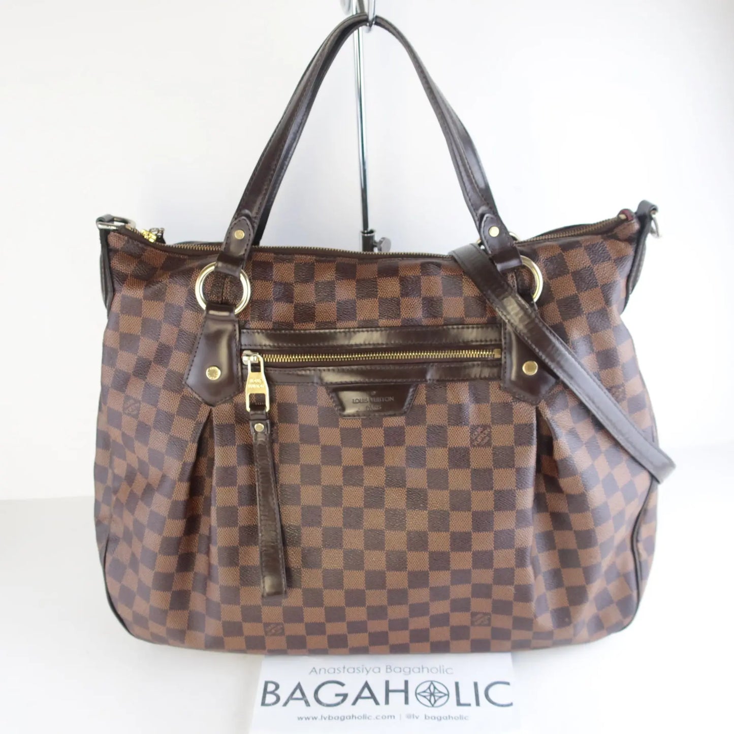 Louis Vuitton Damier Ebene Evora GM Shoulder Bag – Bagaholic