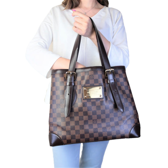 Louis Vuitton Damier Ebene Hampstead MM - Brown Handle Bags, Handbags -  LOU814605