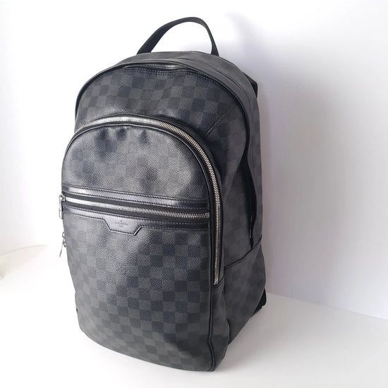 louis vuitton backpack black and grey Louis Vuitton Michael Damier Graphite Backpack – Bagaholic