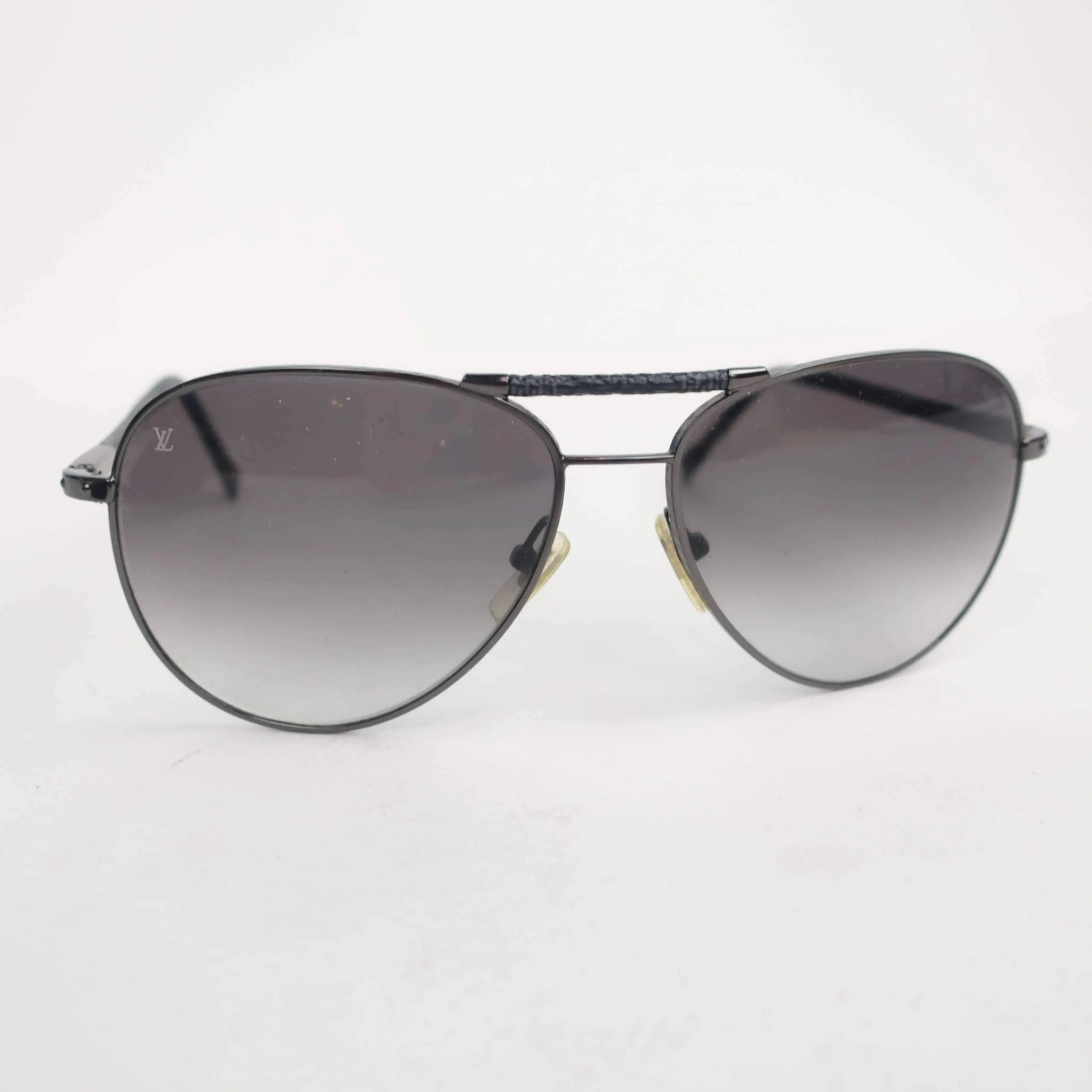 Louis Vuitton Damier Graphite Gunmetal Conspiration Pilote Sunglasses ...
