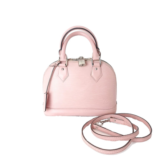 Louis Vuitton Louis Vuitton Epi Alma BB Rose Ballerine Crossbody Bag LVBagaholic