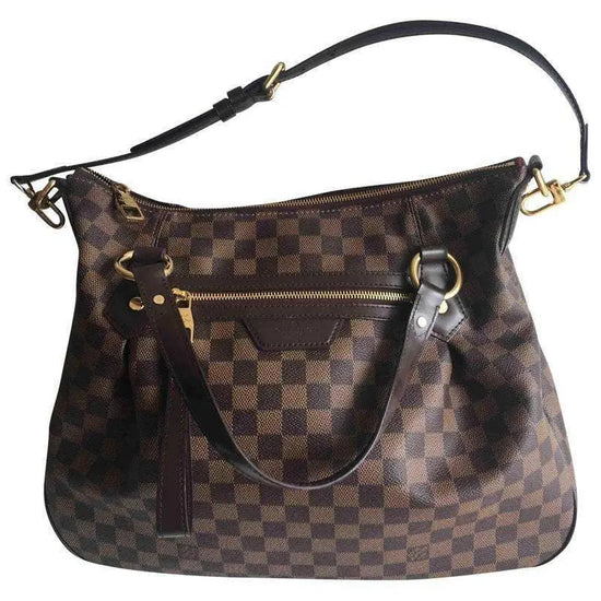 Louis Vuitton Evora MM Damier Ebene Hobo Shoulder Bag