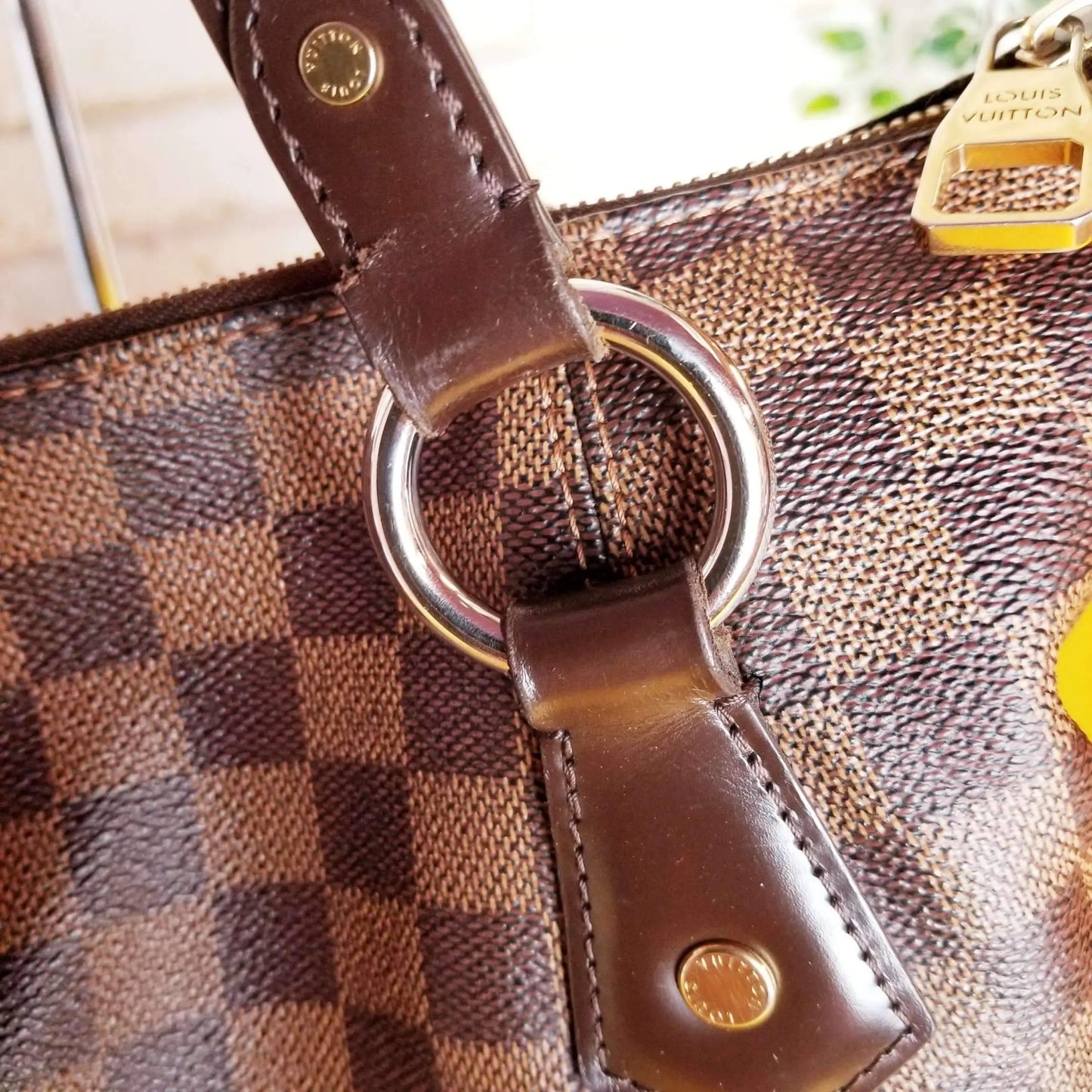 Louis Vuitton Evora Damier Ebene MM Brown Bag