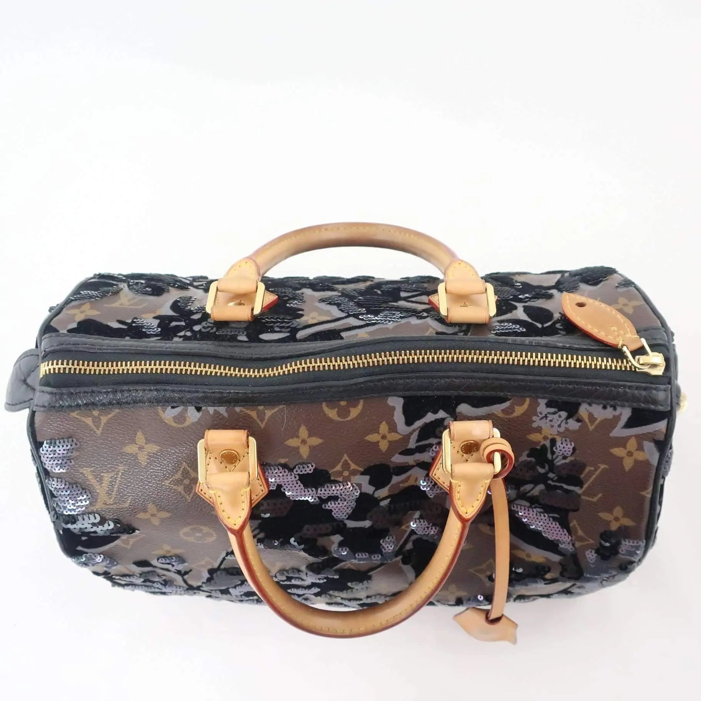 Louis Vuitton 'Fleur de Jais' Sequin Monogram Speedy 30 Bag — Juanita World  | Shop Authentic Designer Goods