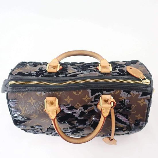 Louis Vuitton Louis Vuitton Fleur de Jais Speedy 30 Limited Edition Bag LVBagaholic